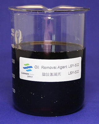 pH value 2-5 High Efficiency Oil Removal Agent Oily Wastewater Yellow Yellowish Brown Liquid LSY-502