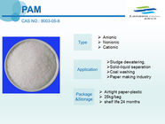 Nonionic Cationic Anionic Polyacrylamide PAM  White Pale Yellow Powder Water Treatment