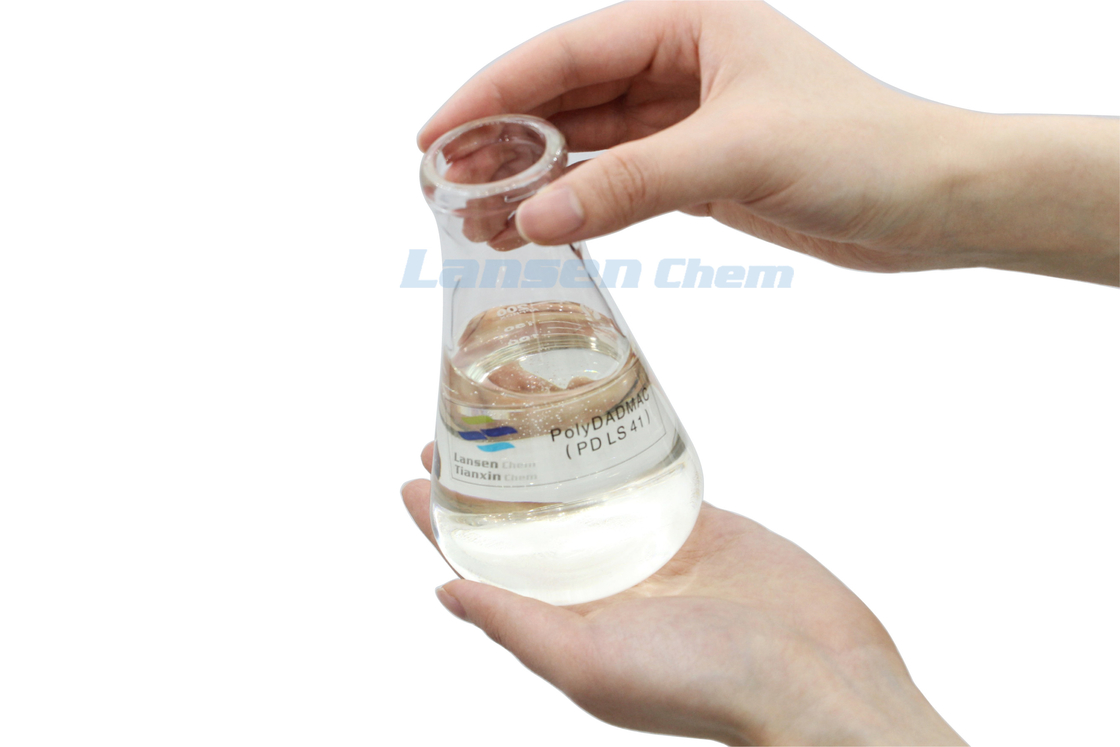 liquid dadmac polymer 40% Polydadmac Ammonium Coagulant Polymer polyDCD organic coagulants filtration applications