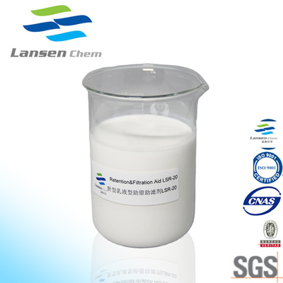 LSR-20 Retention Filtration AID For Culture Paper Low Dosage 300-1000 Grams Per MT Paper